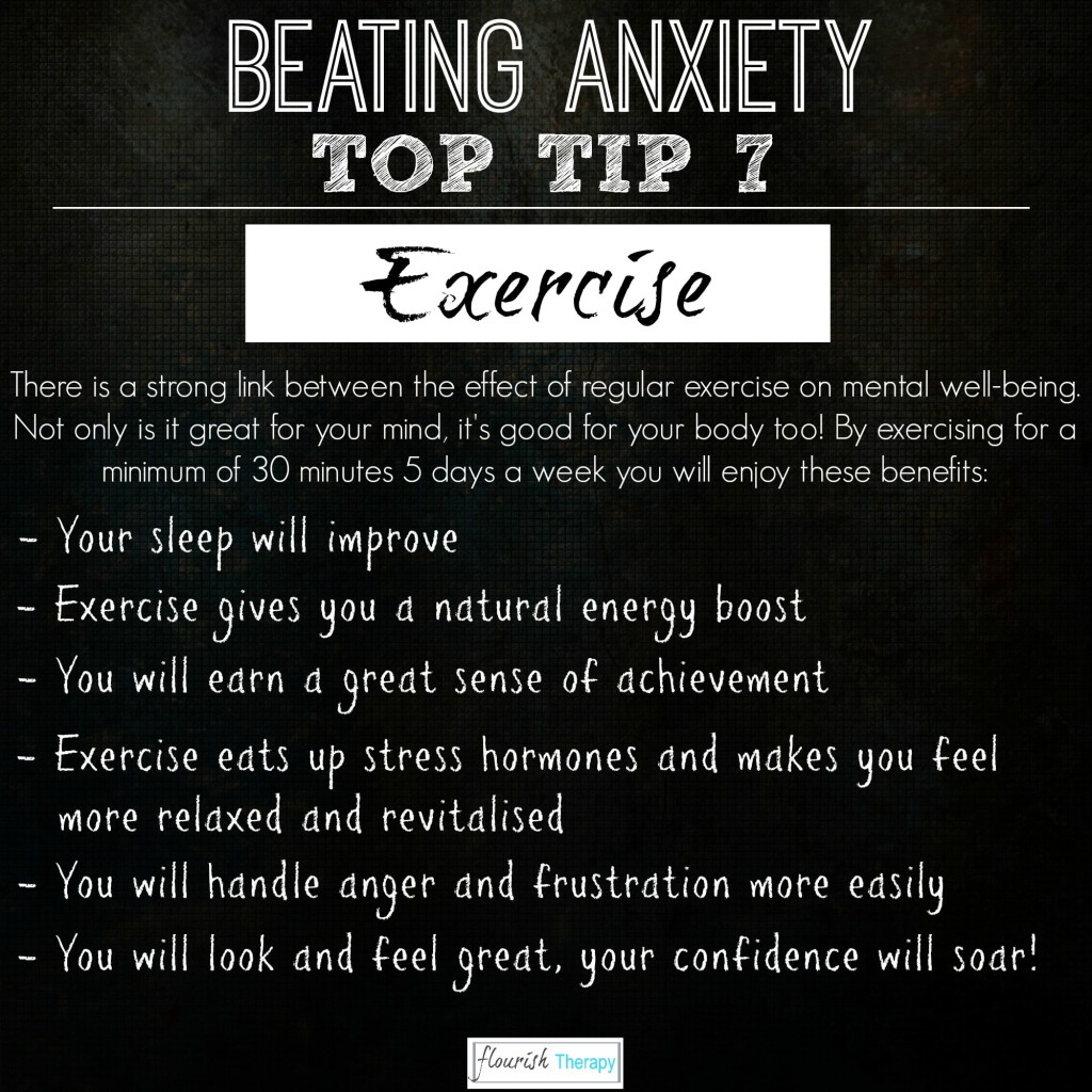 Beating Anxiety. Benefits of exercise