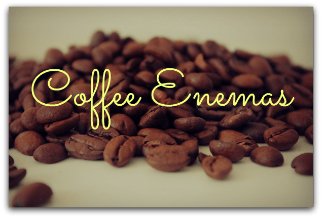 Coffee enemas for constipation