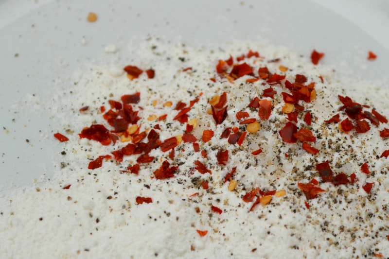 flour and spices