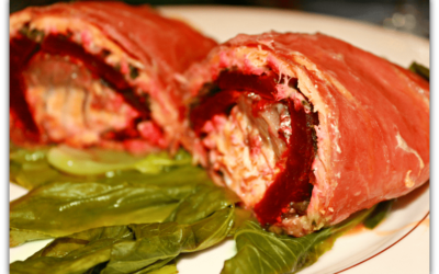 Salmon, Parma Ham and Beetroot Wrap