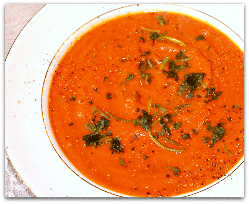 Spicy tomato and lime broth