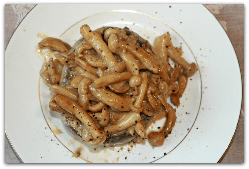 Creamy garlic mushrooms