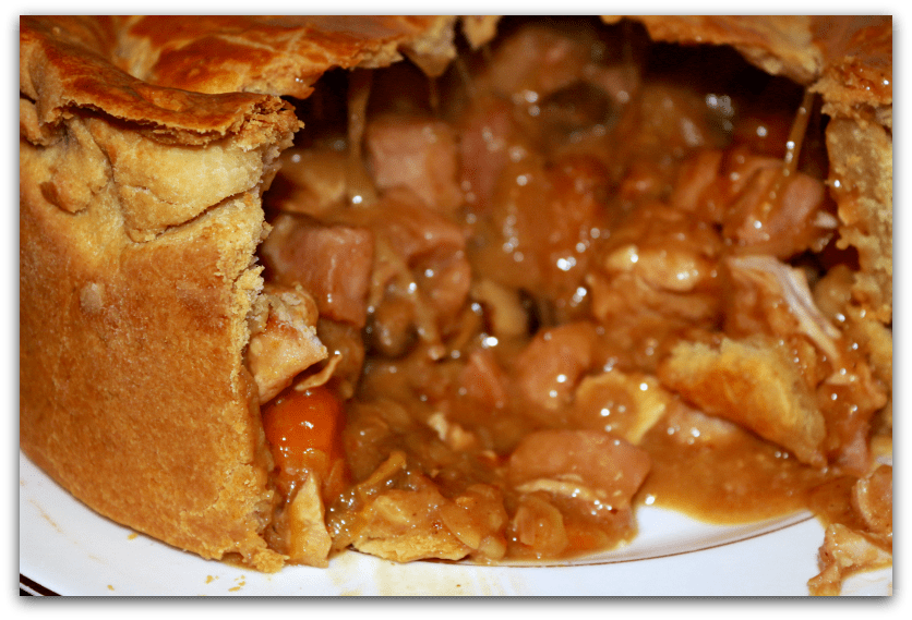 gammon and turkey raised pie