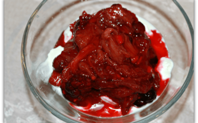 Heavenly Rhubarb Compote with Berries