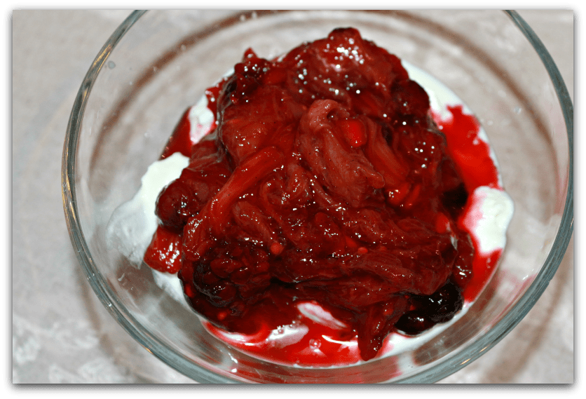 Heavenly Rhubarb Compote with Berries